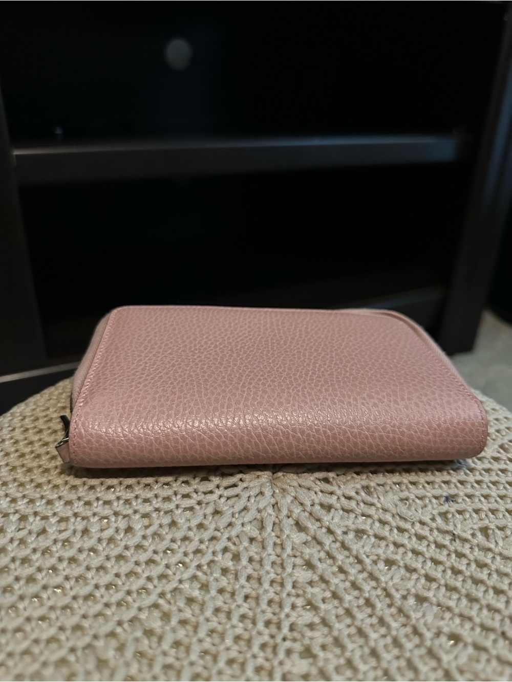 Authentic Gucci Pink Pebbled Zip Wallet - Picture 6 of 8